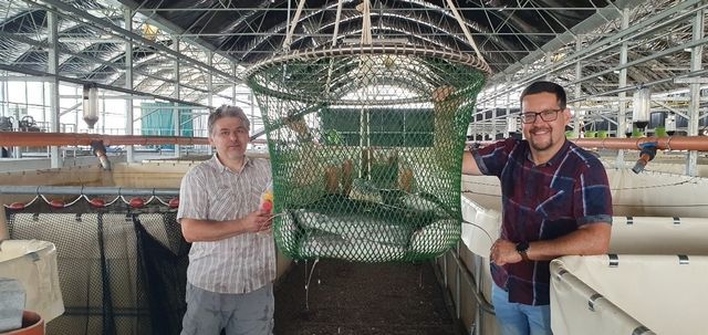 Jobbra Bakó Dániel fiatal gazdálkodó