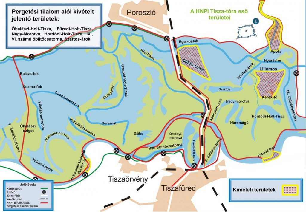 A Tisza-tó kíméleti területei