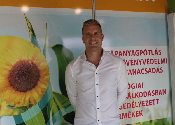 Tánczos István az Alpha-Vet Kft. AlphaPlant ágazat-igazgatója és szaktanácsadója Bábolnán mesélt a huminsavas szerek előnyeiről