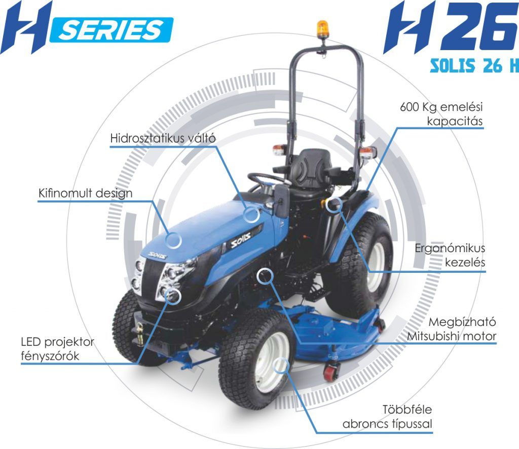 Új hidrosztatikus Solis 26 HST