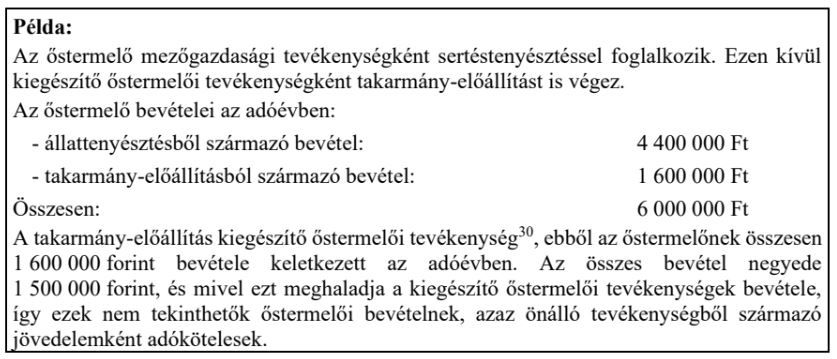 Sertéstartáshoz készített példaszámolást a NAV