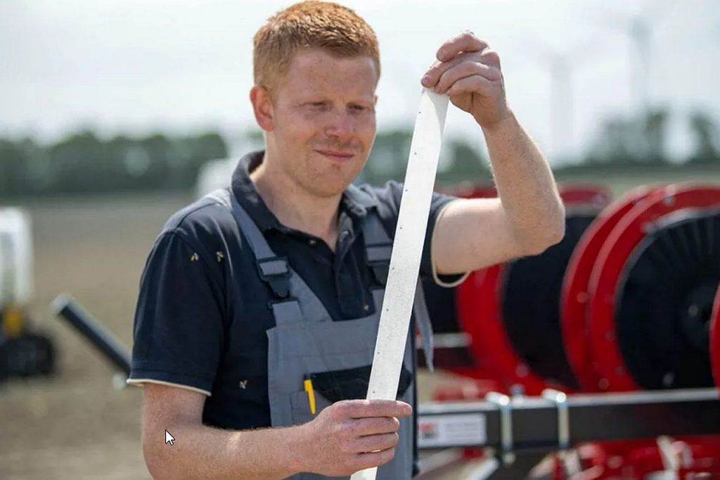 A szalagos vetés során egy vetőszalagot helyeznek a talajba egy speciális ültetőgép segítségével. A vetőmagokat a szalag egyik oldalára gyárilag előre rögzítik