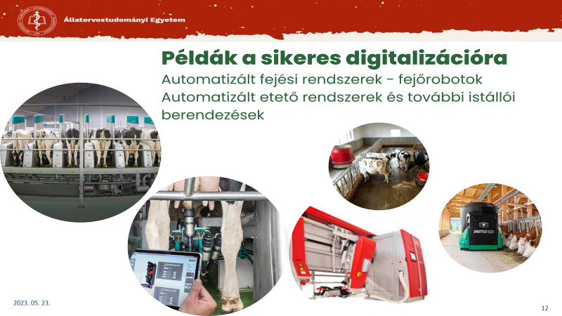 A sikeres digitalizáció példái a precíziós szarvasmarhatartás vonatkozásában