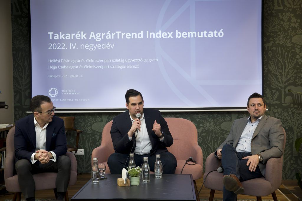 A korábbinál bizakodóbbak az agrár- és élelmiszer-gazdaság szereplői, nem csökkent érdemben a Takarék AgrárTrend Index értéke 2022 végén