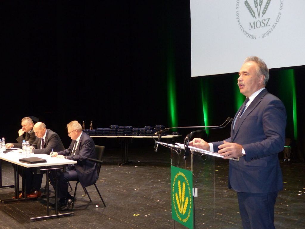 Az agrárminiszter, Nagy István a MOSZ-közgyűlésen: több támogatott agrárhitel érkezik, mint korábban - Fotó: Magyar Mezőgazdaság, Czifrik Katalin, Budapest