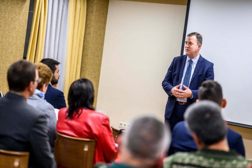 Rácz András, az Agrárminisztérium természetvédelemért felelős államtitkára beszédében elmondta, a pannon magbank és a rákosi vipera projektje különösen sikeres volt - Fotó: Pelsőczy Csaba