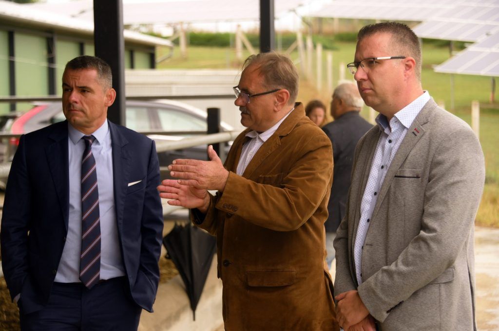 Gyuricza Csaba, a MATE rektora (balra), Zomborszky Zoltán, a Embrió-átültető Központ vezetője és Vörös Péter, a Kaposvári Campus főigazgatója