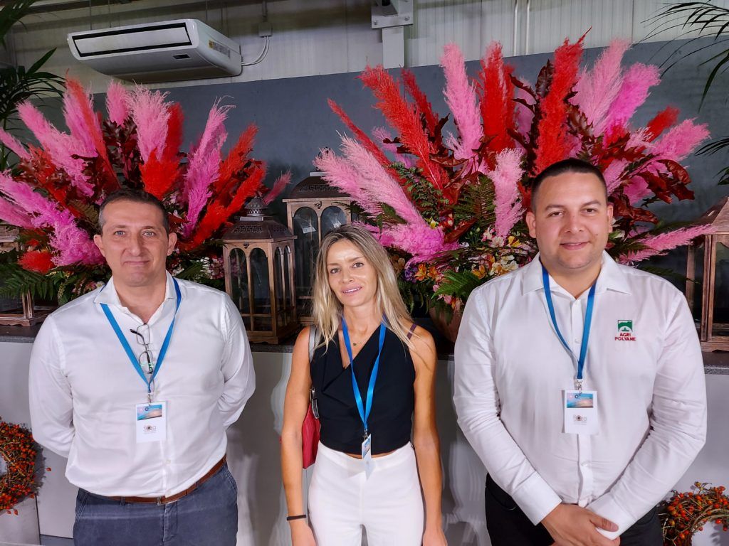 Sorrendben az első három külföldi előadó a Flora Hungaria Kft. “Energiagazdálkodás a termesztésben I.” szemináriumán, balról Dimitrios Milios, a görög, Kréta szigeti Plastika Kritis regionális értékesítési vezetője, középen Maribel Hernandez, export értékesítés szakértő, Armando Alvarez, Spanyolország, jobbra Thomas Thizy export kereskedelmi vezető, Agripolyane, Franciaország - Fotó: Magro.hu, CSZS, Szigetszentmiklós