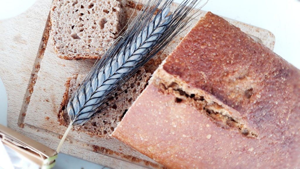 Magyar biosiker: felkerültek a hazai Lidl áruházak polcaira az alakor és tönke ősgabona lisztek, a képen tönke lisztből készült kovászos kenyér - Fotó: ÖMKi